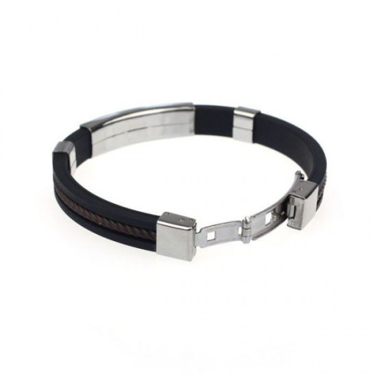 Mens Casual Street Style Stainless Steel Bracelet Mens Casual Street Style Stainless Steel Bracelet